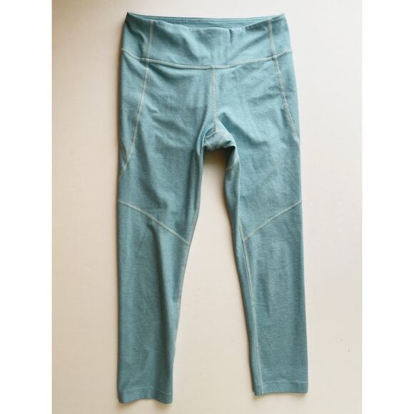 Outdoor Voices 3/4 Warmup High Rise Leggings Pool Blue - Picture 4 of 6